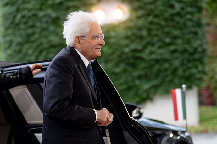 Archivo - 27 September 2024, Berlin: Sergio Mattarella, President of Italy, arrives at the Federal Chancellery for a meeting with German Chancellor Olaf Scholz. Photo: Fabian Sommer/dpa