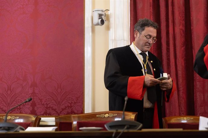 El fiscal general del Estado, Álvaro García Ortiz, durante la toma de posesión de José Luis Escrivá como consejero nato del Consejo de Estado, en la sede del Consejo de Estado, a 7 de noviembre de 2024. (Foto de archivo).