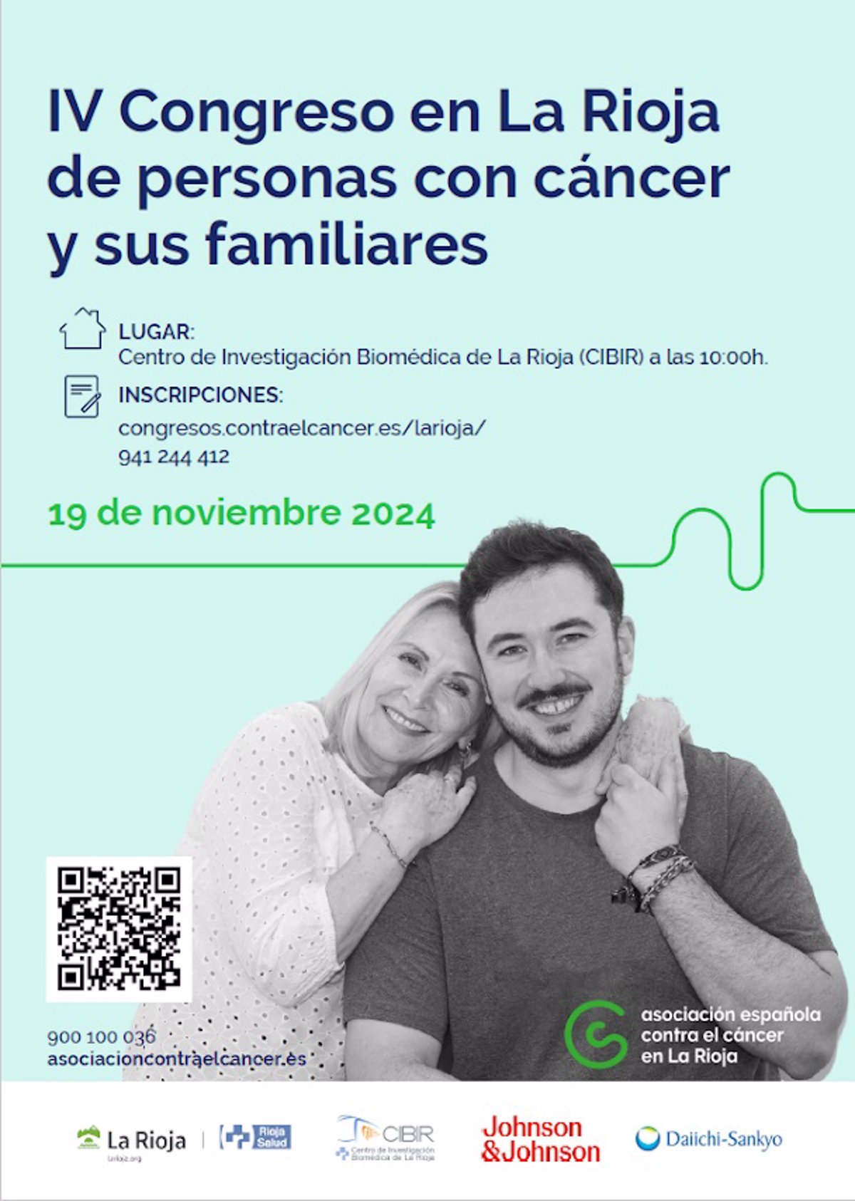 El IV Congreso en La Rioja de pacientes con cáncer y familiares se celebrará el 19 de noviembre