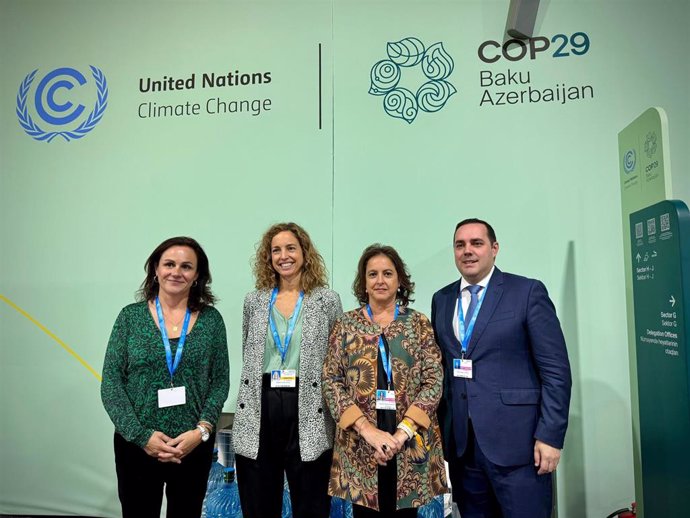 La consejera de Sostenibilidad y Medio Ambiente de la Junta de Andalucía, Catalina García, en la COP-29.