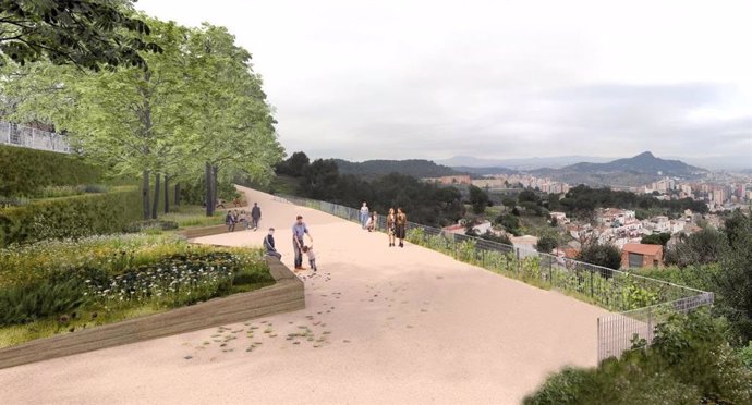 Barcelona inicia el lunes las obras para crear un nuevo mirador público en el barrio de Torre Baró