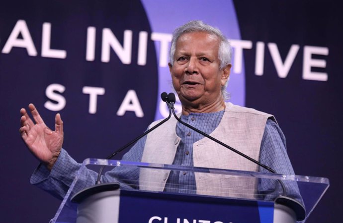 Archivo - September 24, 2024, New York, New York, USA: His Excellency Dr. MUHAMMAD YUNUS, Honorable Chief Advisor of Bangladesh, seen during the 2024 Clinton Global Initiative (CGI) Day 2 meeting held at New York Hilton Hotel.