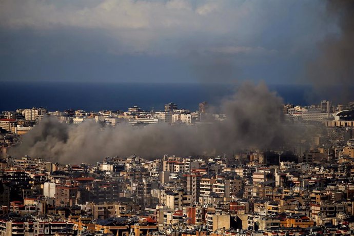 Bombardeo israelí en Beirut