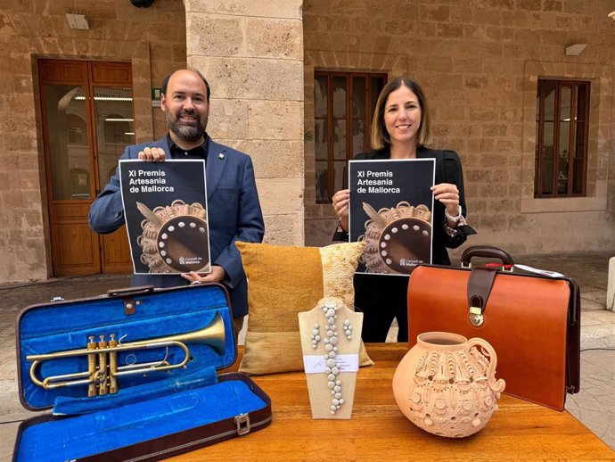 La vicepresidenta del Consell de Mallorca, Antònia Roca, en la presentación de los Premios Artesanía 2024 del Consell de Mallorca.