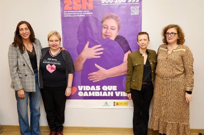 Presentación de la campaña institucional con motivo del Día Internacional de la Eliminación de la Violencia contra las Mujeres, que se conmemora el 25 de noviembre, con el lema 'Vidas que cambian vidas'.