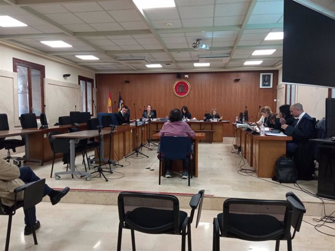 El acusado, durante el juicio en la Audiencia Provincial.