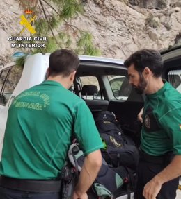 Agentes del Greim participantes en la operación de búsqueda de los menores en Son Trias.