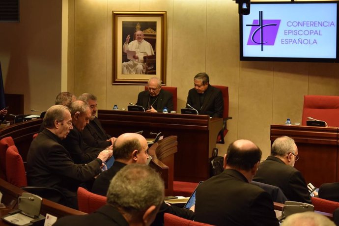 El nuncio Bernardito Auza en la Asamblea Plenaria de los obispos de noviembre de 2024.