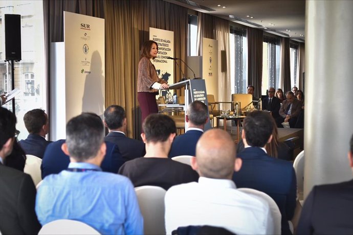 La delegada del Gobierno de la Junta en Málaga, Patricia Navarro, en una jornada.