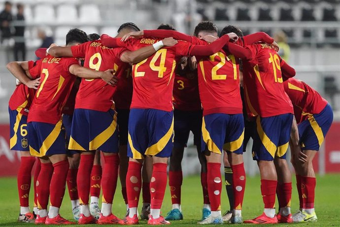 Selección española Sub-21 de fútbol, ante Inglaterra.