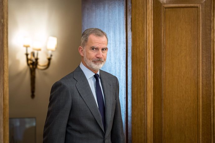 El Rey Felipe VI en una audiencia en el Palacio de la Zarzuela, a 6 de noviembre de 2024, en Madrid (España). Allamand anteriormente desempeñó el puesto de ministro de Relaciones Exteriores de su país, bajo el segundo gobierno del presidente Sebastián Piñ