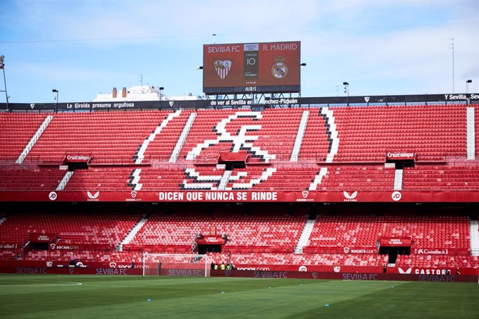 Archivo - General view before the Spanish league, LaLiga EA Sports, football match played between Sevilla FC and Real Madrid at Ramon Sanchez-Pizjuan stadium on October 21, 2023, in Sevilla, Spain.