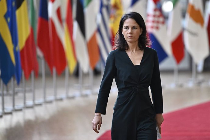 Archivo - German Foreign Minister Annalena Baerbock arrives for an Informal meeting of the Ministers of Foreign Affairs of the EU, organized by the Council of the European Union in Brussels, Monday 19 February 2024. The widow of Russian opponent Alexei Na