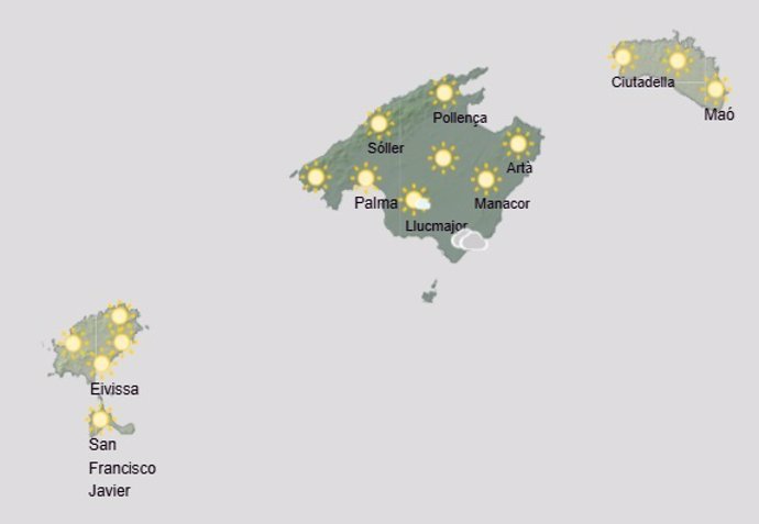 El tiempo hoy, martes 19 de noviembre, en Baleares.