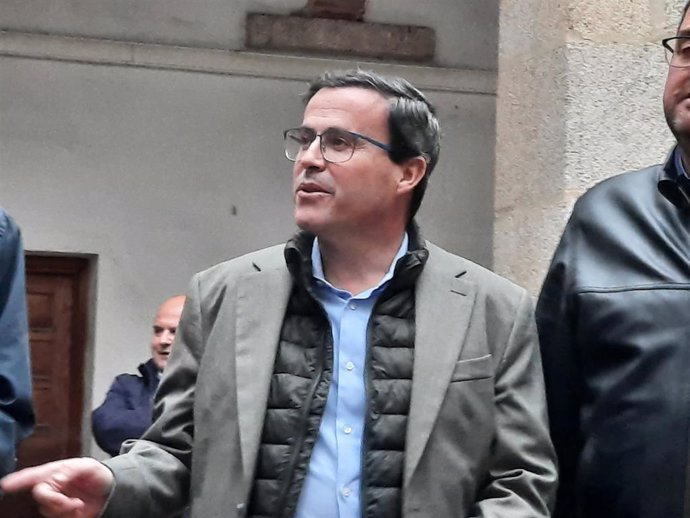 El secretario general del PSOE extremeño y presidente de la Diputación de Badajoz, Miguel Ángel Gallardo