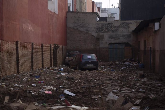 Estragos ocasionados por la DANA, a 18 de noviembre de 2024, en Paiporta, Valencia, Comunidad Valenciana (España). 