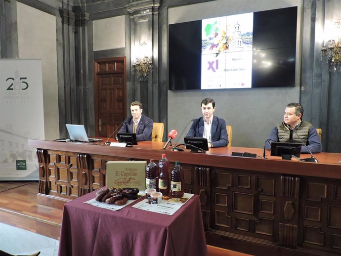 Presentación de la XI Feria del Mosto, Vino, Licores y Productos Ibéricos de Constantina