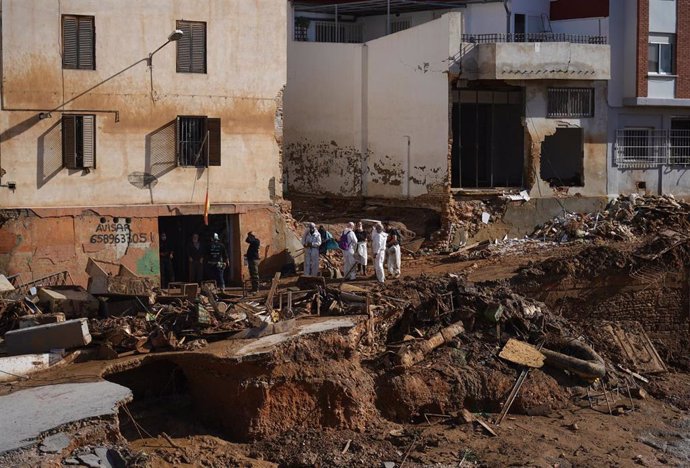 El barranco del Poyo, a 17 de noviembre de 2024, en Paiporta, Valencia, Comunidad Valenciana (España). 