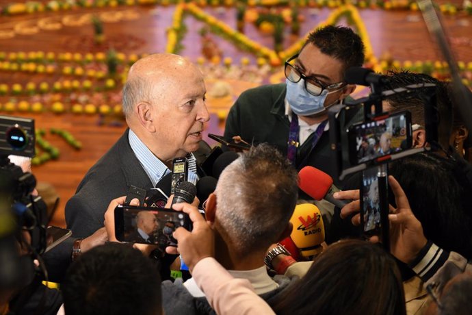 Archivo - July 19, 2024, Pasto, Narino, Colombia: Colombia's high commissioner for peace, Otty Patino talks to the press during an event between members of the 'Comuneros del SurÂfront of the ELN (National Liberation Army) and the Colombian Government, i