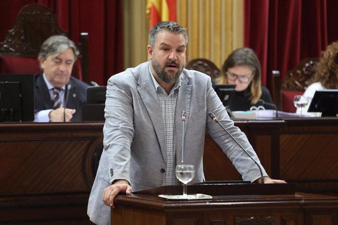 Archivo - El Diputado en el Parlamento de las Islas Baleares por Més Mallorca, Lluís Apesteguia.