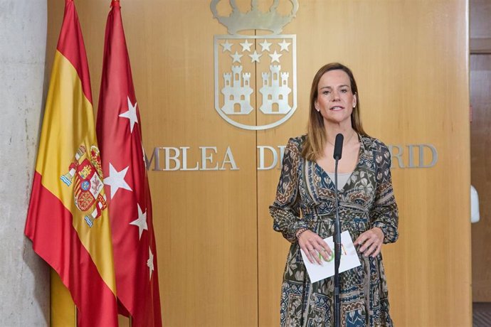 La portavoz de VOX en la Asamblea de Madrid, Isabel Pérez Moñino-Aranda.