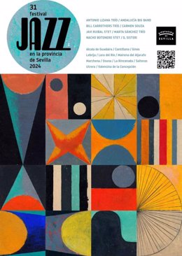 Cartel de la la XXXI edición del Festival Internacional de Jazz de la Provincia de Sevilla