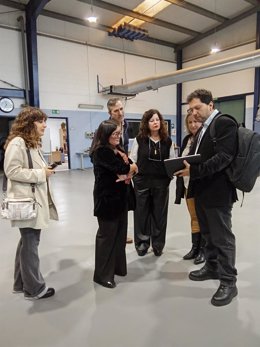 Visita de la delegada territorial de Inclusión Social, Juventud, Familias e Igualdad, María Luisa Cava, al centro de Anidi.