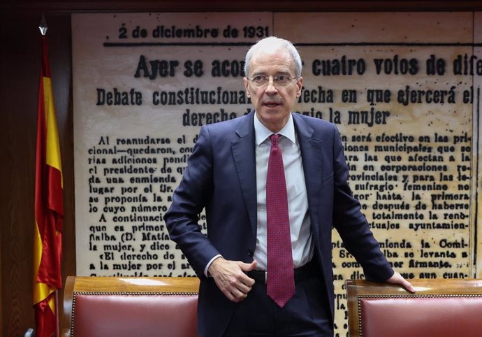 El secretario de Estado de Hacienda y ex Director General de la Agencia Tributaria, Jesús Gascón, comparece en la comisión de investigación sobre el ‘caso Koldo’, en el Senado, a 19 de noviembre de 2024, en Madrid (España).