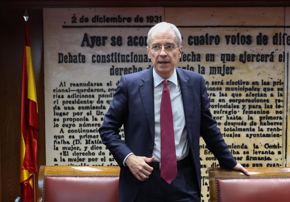 El secretario de Estado de Hacienda y ex Director General de la Agencia Tributaria, Jesús Gascón, comparece en la comisión de investigación sobre el caso Koldo, en el Senado, a 19 de noviembre de 2024, en Madrid (España).