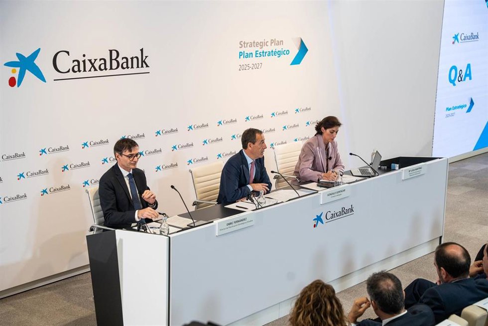 Presentación del Plan Estratégico 2025-2027 de Caixabank, en la sede de la entidad, a 19 de noviembre de 2024, en Madrid (España).