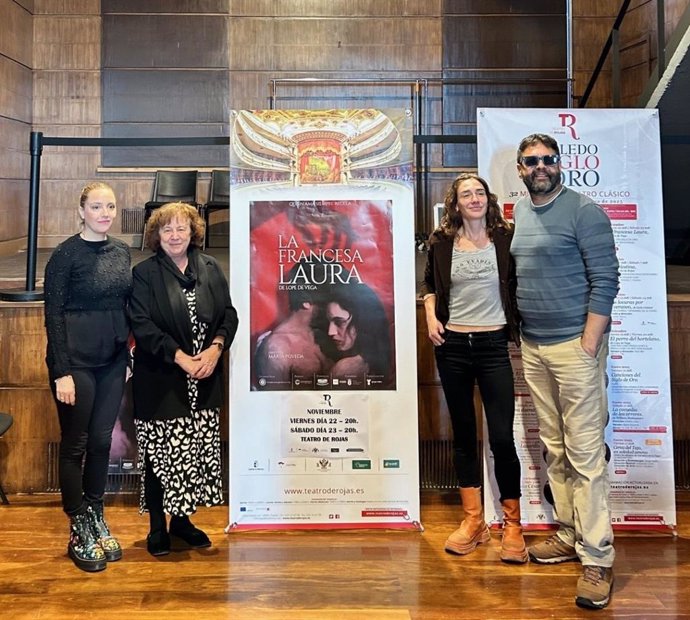 Presentación de la obra teatral 'La francesa Laura' que se representará en el Teatro de Rojas de Toledo.