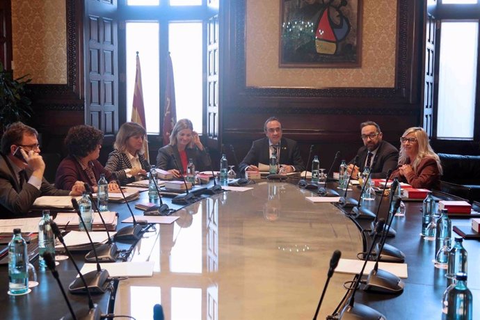 Una reunió de la Mesa del Parlament