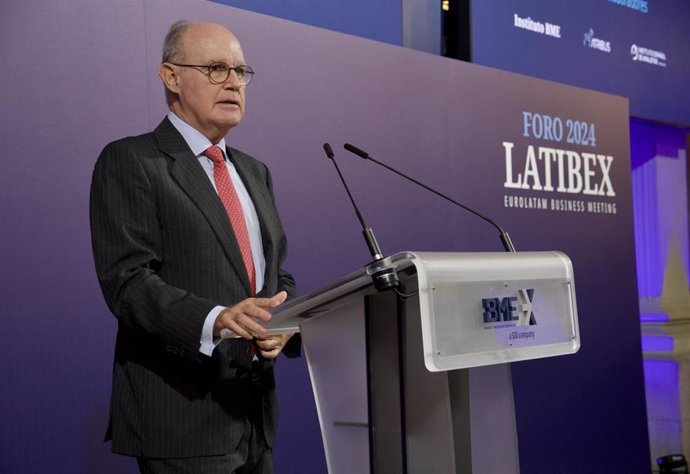 El vicepresidente de BME, David Jiménez-Blanco, durante su participación en la primera jornada del Foro Latibex 2024