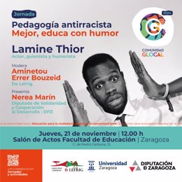 La DPZ aborda el racismo a través del humor de la mano de Lamine Thior en la última jornada de Glocal.