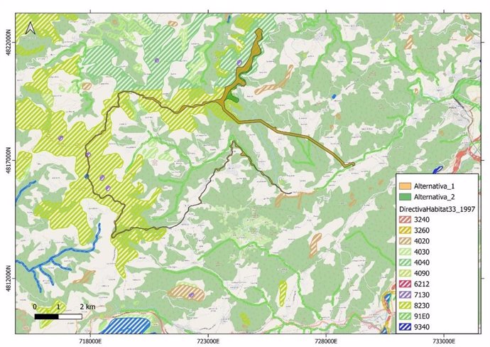 Mapa de compatibilidad eólica elaborado por Seo/Birdlife.