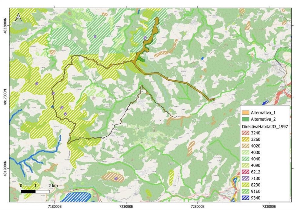 Mapa de compatibilidad eólica elaborado por Seo/Birdlife.
