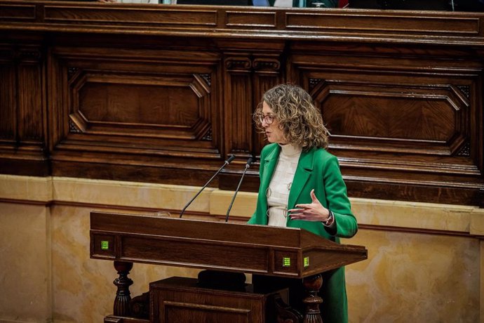 La exconsellera de Igualdad y Feminismos del Govern y diputada de ERC, Tània Verge, en el Parlament