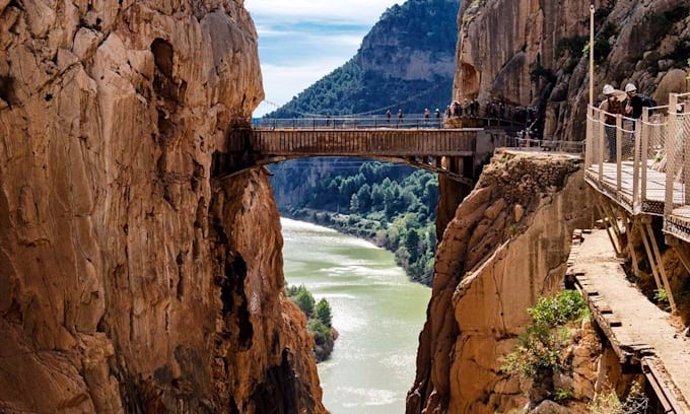 Archivo - Caminito del Rey en una imagen de archivo 