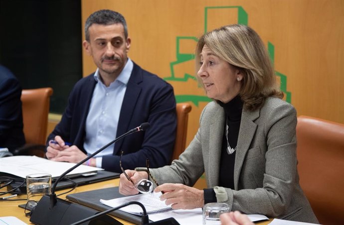 La fiscal general de Euskadi presenta la Memoria de Actividades de la Fiscalía Superior del año 2023. Carmen Adán comparece en la Comisión de Justicia y Derechos Humanos