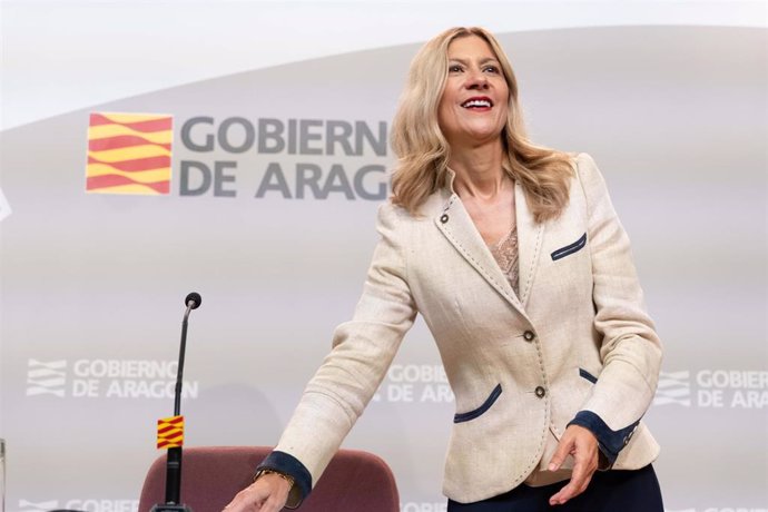 Archivo - La vicepresidenta segunda y portavoz del Gobierno de Aragón, Mar Vaquero.