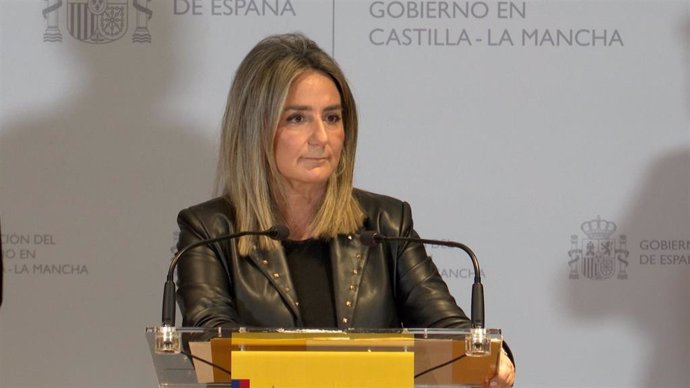 La delegada del Gobierno en Castilla-La Mancha, Milagros Tolón, en la presentación de la carrera de Marsodeto.