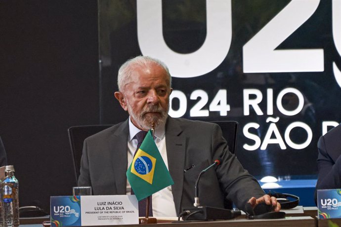 El presidente de Brasil, Luiz Inácio Lula da Silva, en la cumbre del G20 en Río de Janeiro.