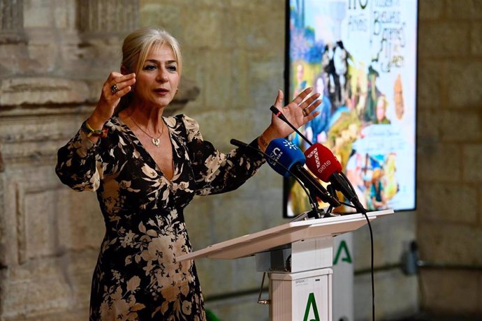 La consejera de Cultura y Deporte, Patricia del Pozo, en el Museo de Jaén.