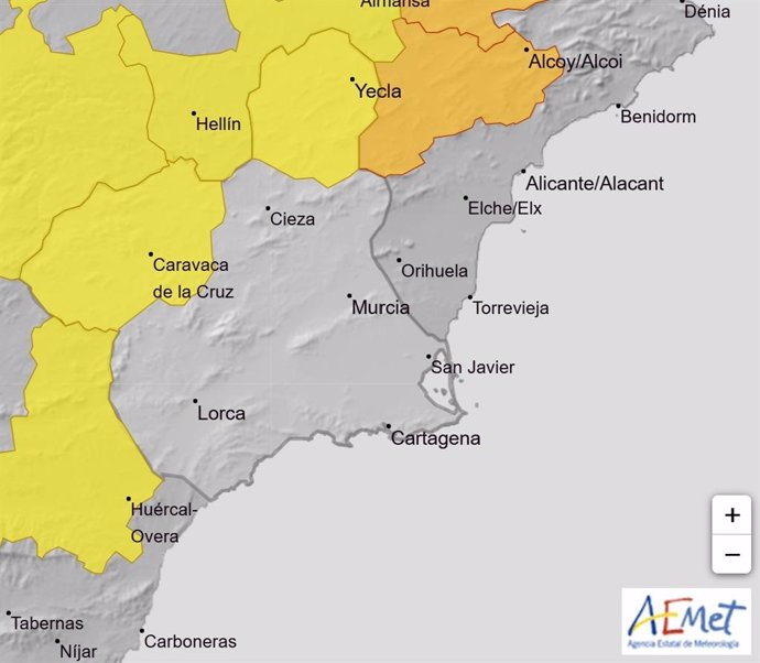 La Aemet emite aviso amarillo por vientos para este jueves en el Altiplano y Noroeste