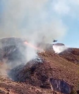 Incendio en el paraje Catarroja de Almería.