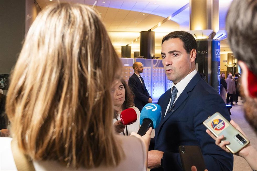 El lehendakari. Imanol Pradales, en Bruselas