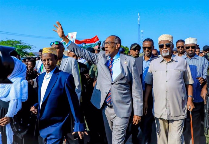 Archivo - El presidente saliente de Somalilandia, Muse Bihi Abdi