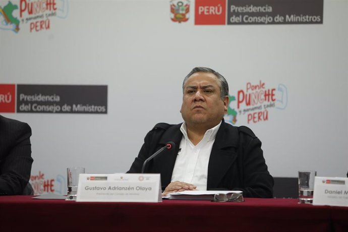 Archivo - El primer ministro de Perú, Gustavo Adrianzén