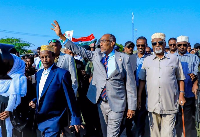 Archivo - El presidente saliente de Somalilandia, Muse Bihi Abdi