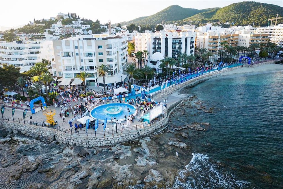 Archivo - Vista de Santa Eulria durante una prueba deportiva.